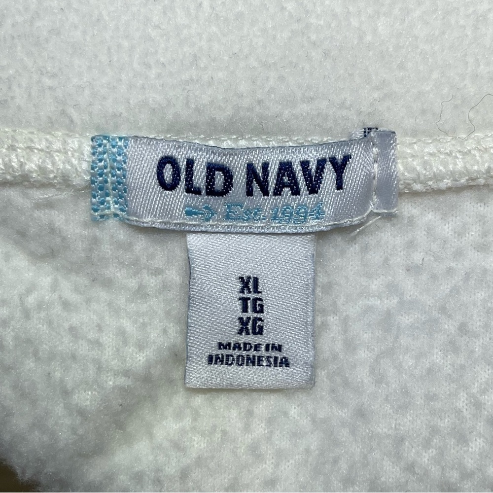 Old Navy Jacket Womens XL Ivory Zip Up Lightweight Fleece Long Sleeve Outdoor - Picture 3 of 8